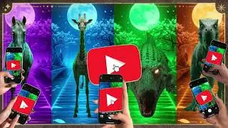 Зомби-конь 🆚 Зомби-жираф 🆚 Зомби-крокодил 🆚 Зомби-динозавр в Tiles Hop