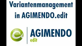Variantenmanagement in AGIMENDO.edit