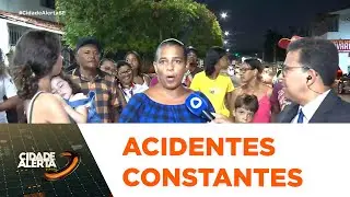 Ciclista morre atropelada por caminh&atilde;o na Euclides Figueiredo e moradores pedem sinaliza&ccedil;&atilde;o - CA