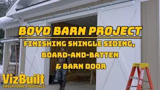 Barn Door Panels Prepped & Ready to Go Up + Board and Batten Siding &mdash; Boyd Barn Build Progress