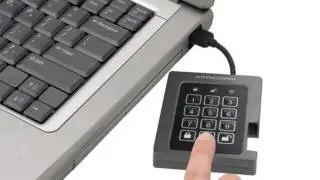 Apricorn Aegis Padlock SSD - USB cable is integrated for easy access