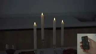 Set of 6 dinner candles