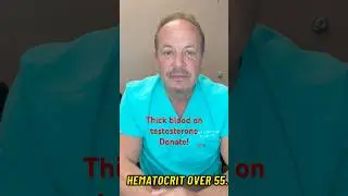 Thick blood on testosterone / donate! #trt #menshealth