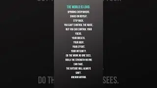 Master what&rsquo;s yours. Ignore the rest.