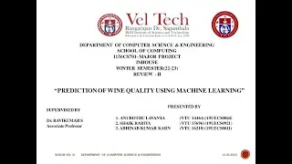 PREDICTION OF WINE QUALITY USING MACHINE LEARNING