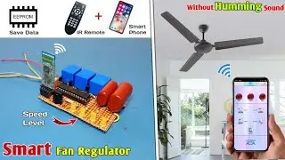 How to Make a Smart Fan Regulator | Control With Your Smartphone and IR Remote | Remote Control Fan