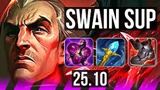 SWAIN & Senna vs SETT & Twitch (SUP) | 600+ games | KR Master | 25.10
