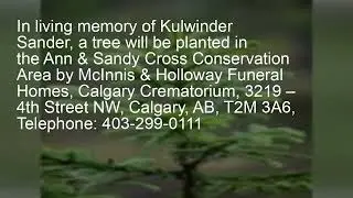 Funeral Service for Kulwinder Sander (1959&ndash;2025) &ndash; October 12, 2025