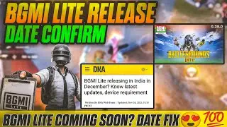 BGMI Lite Release Date CONFIRM! ✅😱