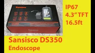 Dual Lens Sansisco DS350 Endoscope 1080P Inspection Camera, unboxing & review, RAW video samples