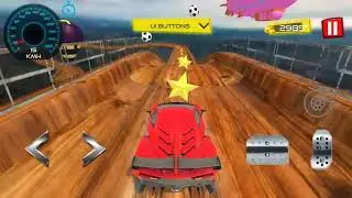 Vertical Mega Ramp Stunts Car Racing