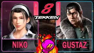 Tekken 8 Niko (JUN) VS Gustaz (DRAGUNOV)🥊 鉄拳8🥊4K 60ᶠᵖˢ🥊T8 🥊TK8🥊#tekken