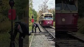 Pulling Out PCC #4611 At The Streetcar Museum