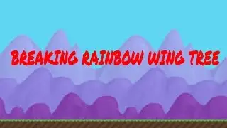 BREAKING RAINBOW WING TREE!! ft  Wizore | Growtopia
