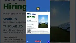 Recruitment in TaTa Power Solar Ltd. || Recruitment News || Job Updates