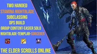 Powerful 2H Stamina Nightblade DPS Build for ESO Update 48 - Subclassing Build