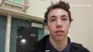 VIDEO: Bobcats #boyshoops senior Riley Potthast after his 33-point effort Friday against Oroville