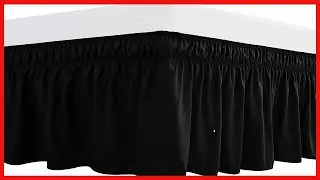 Great product -  subrtex Bed Skirt Easy Fit with Adjustable Elastic Belt 15/16 Inch Drop Wrap Around