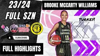 Brooke McCarty Williams Highlights 2023/24 || Turkey KBSL || Cankaya Ankara