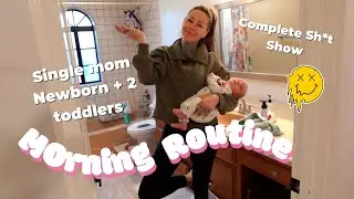 Утренняя рутина для мамы-одиночки ~ Новорожденный и двое малышей! | KristenxLeanne