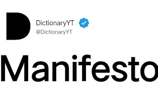 Manifesto Meaning in English