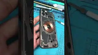 IPhone 12 Pro back glass fix #apple ##console #repair #iphone12pro #fix #tech #iphone #smartphone