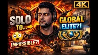 SOLO to GLOBAL ELITE?! 😤 One Man. One Rank. One Mission. 🔥