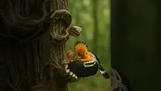 Hutooti Bird Attacks! Python Bravely Protects Your Kid! | 後鳥蒂鳥の攻撃！ニシキヘビが勇気を持って子供を守る！