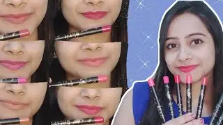 Ads Creamy Matte Lip Pencils // Lip Swatches 💄 // Mannat Styles