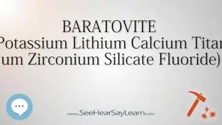 BARATOVITE&nbsp;Potassium Lithium Calcium Titanium Zirconium Silicate Fluoride 🔊