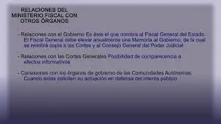El Ministerio Fiscal. Funciones.