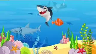 baby blue shark dancing shark