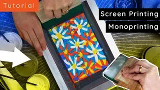 Screen Printing: How to MONOPRINT!