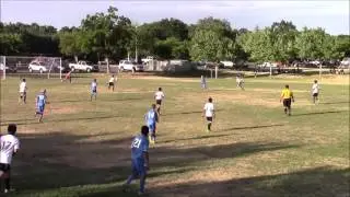 Third goal for Hurricanes v Union City is a long range shot from Alex.