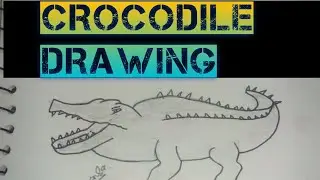 Easy crocodile Drawing 🐊_ How to Draw a crocodile_easy drawing for beginner  #drawing #easydrawing