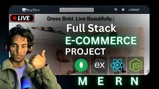 Full-Stack E-commerce Project Build Live | MongoDB | ExpressJS | NodeJS | ReactJS |‪‪‪@codebymahesh‬