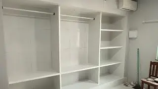 Como fazer um guarda-roupa todo de porcelonato 