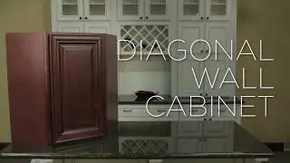 Omax Home | Diagonal Corner Wall Cabinet Assembly