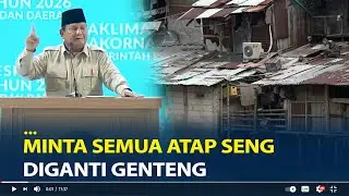 Prabowo Perintahkan Semua Atap Rumah di Indonesia Dari Seng Diganti Genteng