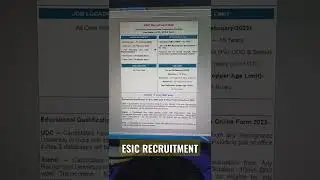 ESIC RECRUUTMENT 2022 START|TOTAL POST 3847|MTS.UDC.STENO|