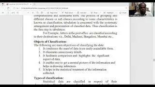 Statistics unit1 Data collection, classification and tabulation