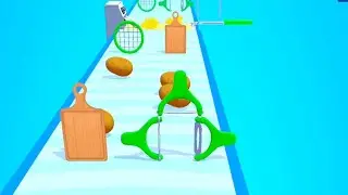 Potato Rush 🟥 Walkthrough Gameplay 🟢 All Levels Android iOS Mobile Game 🔥 Level 1-5