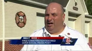 Firefighter fired for racially charged social media post