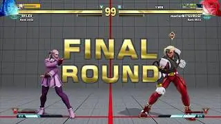 SFV:A.E. :_HYLEX_ VS masterMITSURUGI (FT2) Rank Match