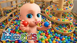 Johny Johny Yes Papa - Learn Colors with MARBLE RUN - Nursery Rhymes & Kids Songs - LooLoo Kids