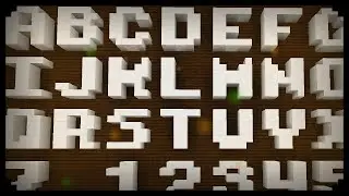 ✔ Minecraft: How to make 3x3 Letters and Numbers