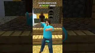 ASSISTI O FILME DO MINECRAFT ERRADO