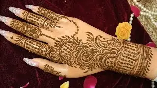 Beautiful easy mehndi design tutorial step by step। Nice henna art। Mehndi artist