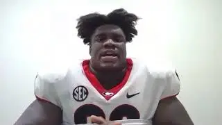 Jordan Davis - Postgame Interview - Georgia vs Auburn - Oct  9, 202
