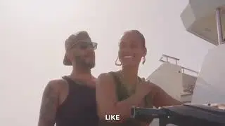 Alicia keys riding jetski with @therealswizzz